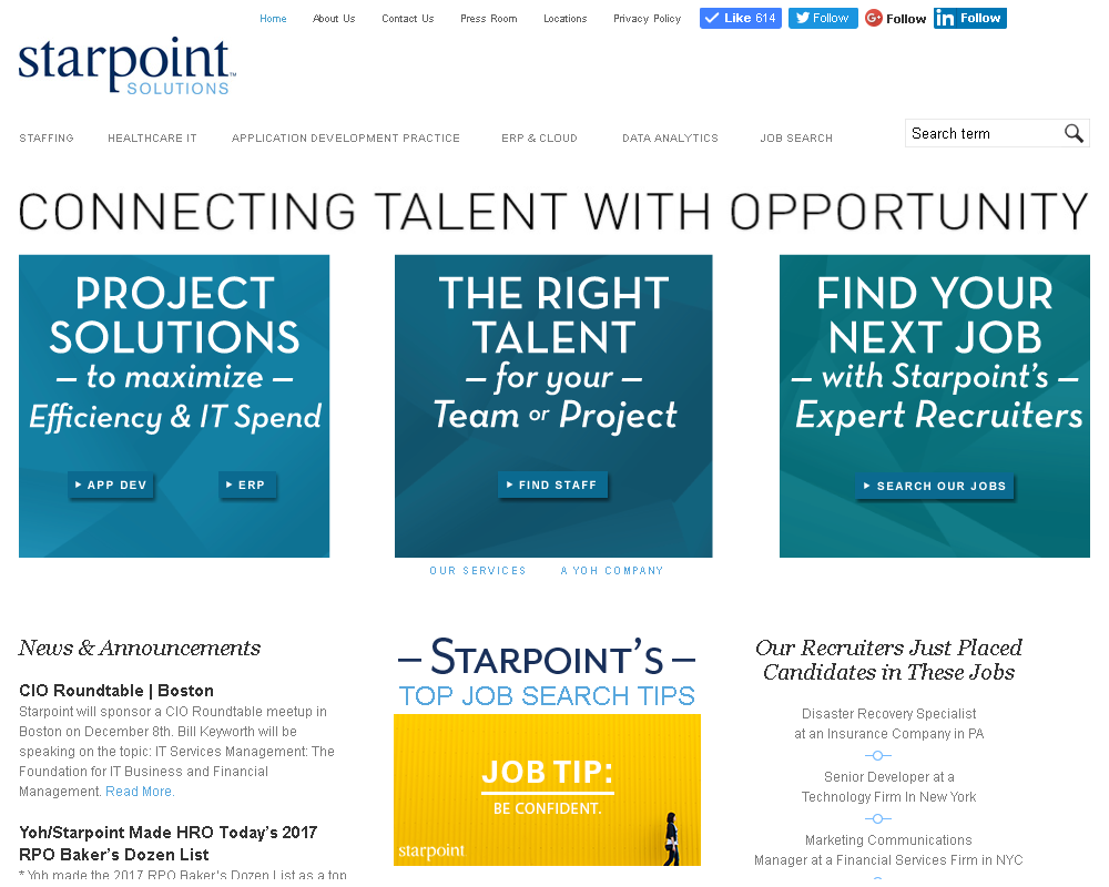 Website Design - Starpoint Solutions